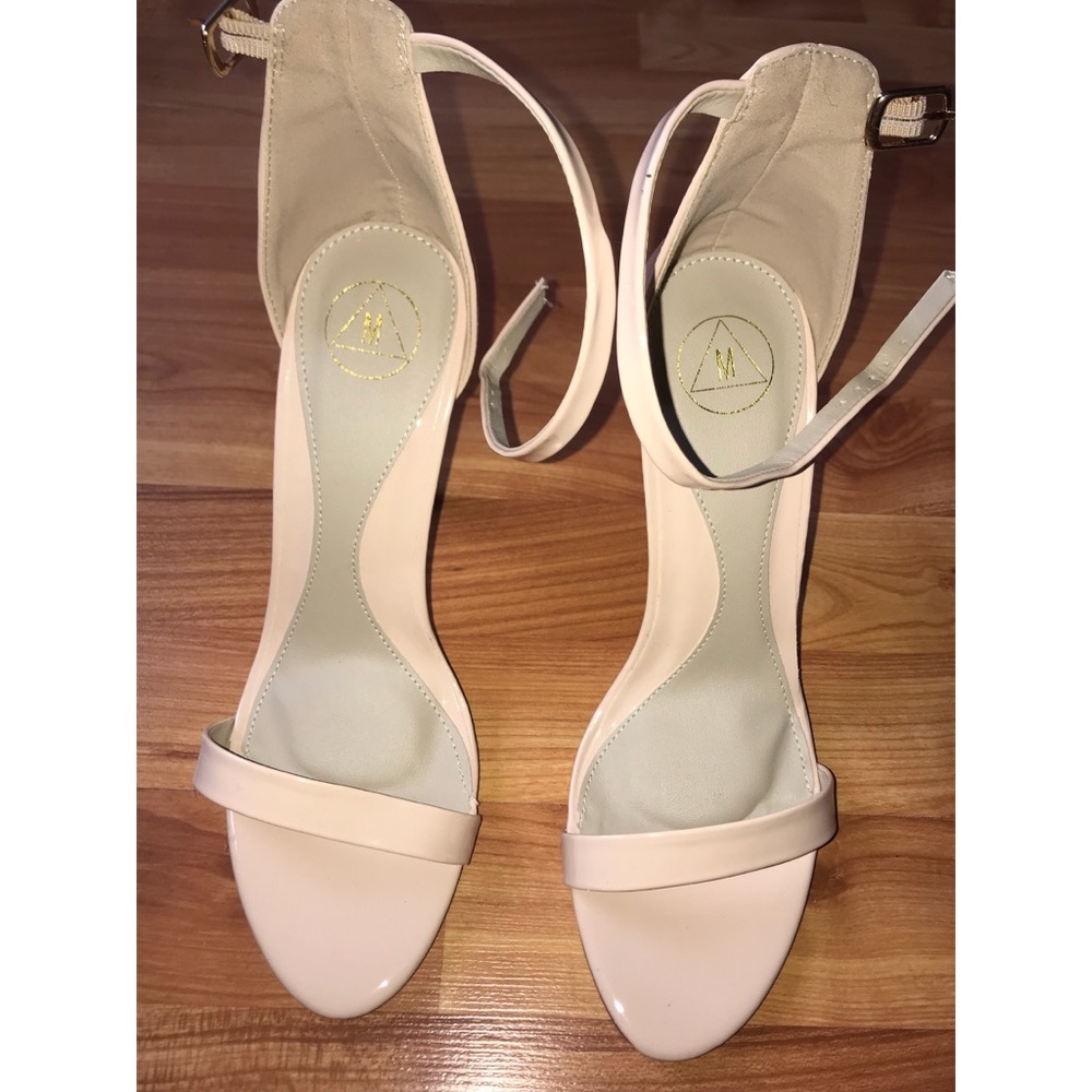 Missguided nude strappy heels